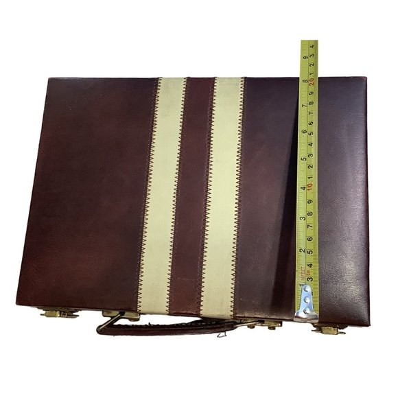 Vintage Backgammon Replacement Case Only Faux Leather 16" x 11" - Picture 10 of 10